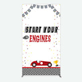 Aperturee Aperturee Racing Start Engines Boy Birthday Rectangle Backdrop
